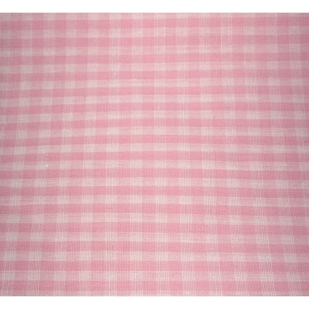 Pink & Pink Gingham Cotton Fabric 20" x 44" Sewing & Crafts